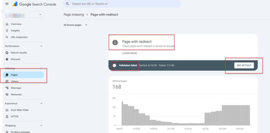 Hướng dẫn xử lý lỗi page with redirect